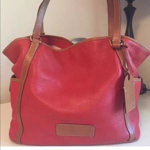 DOONEY & BOURKE RED KRISTEN LG TOTE/ BAG